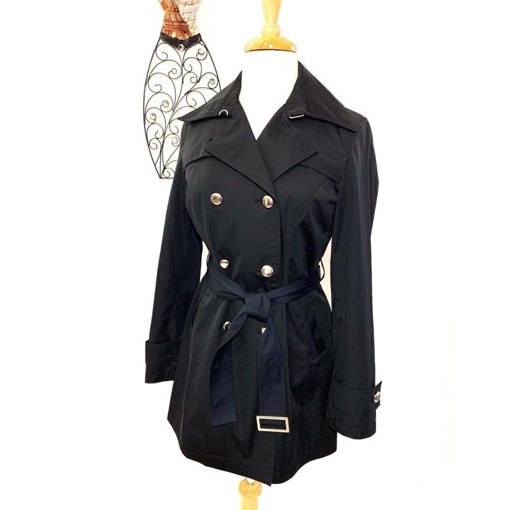 2X 🏆HP. Michael Michael Kors Trench Coat - Picture 2 of 14
